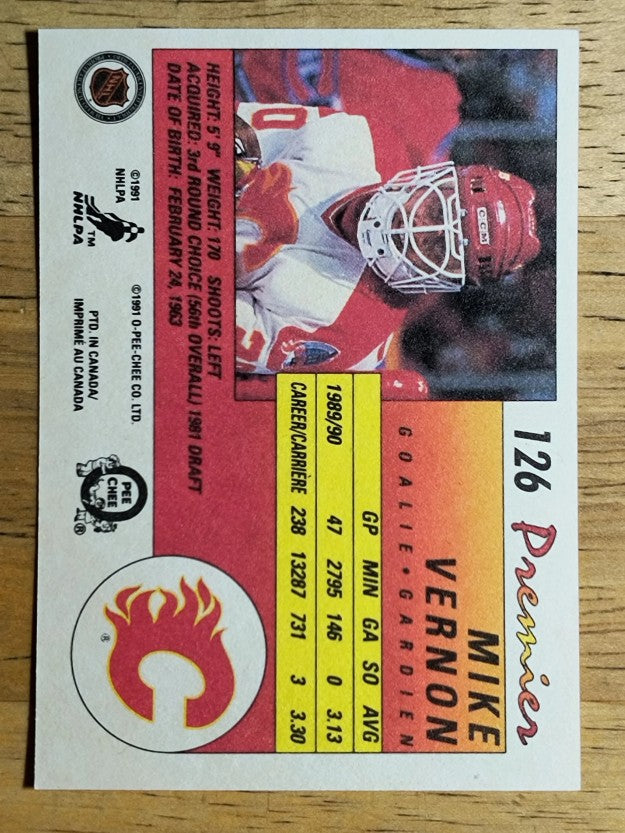 1990-91 OPC Premier #126 Mike Vernon