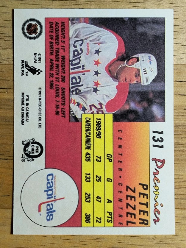 1990-91 OPC Premier #131 Peter Zezel