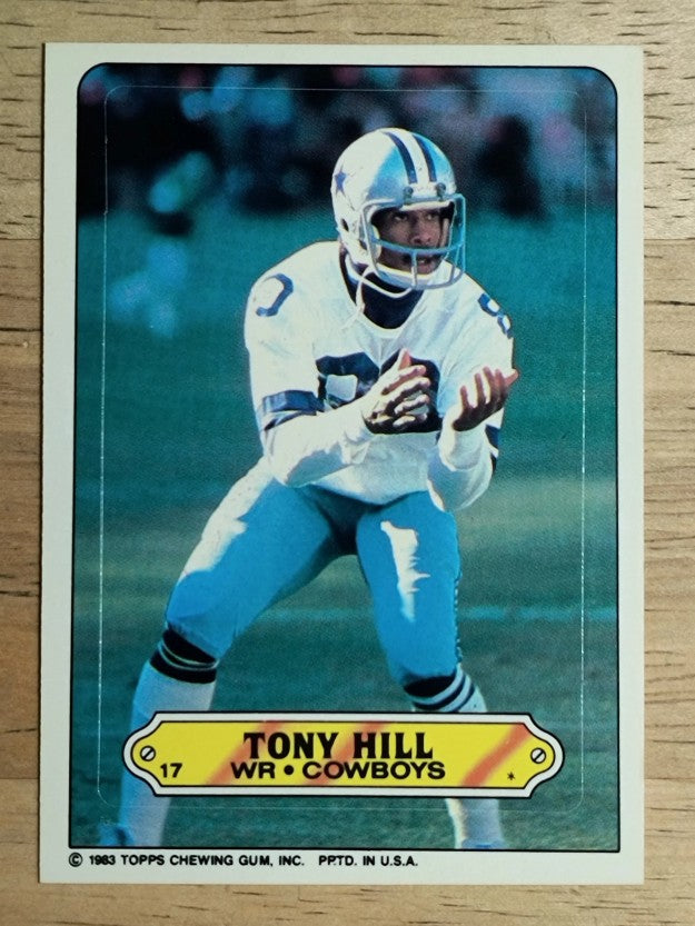 1983 Topps Sticker Inserts #17 Tony Hill