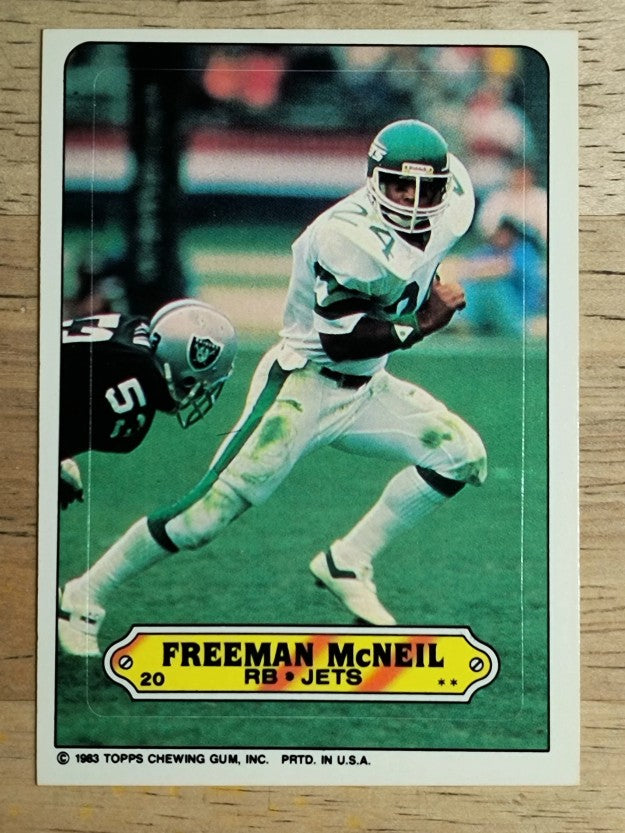 1983 Topps Sticker Inserts #20 Freeman McNeil
