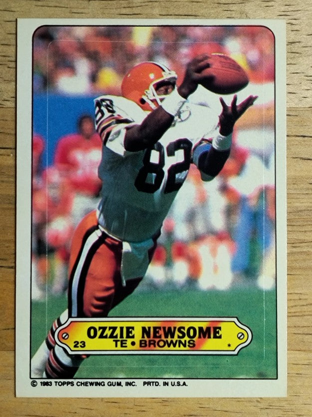 1983 Topps Sticker Inserts #23 Ozzie Newsome