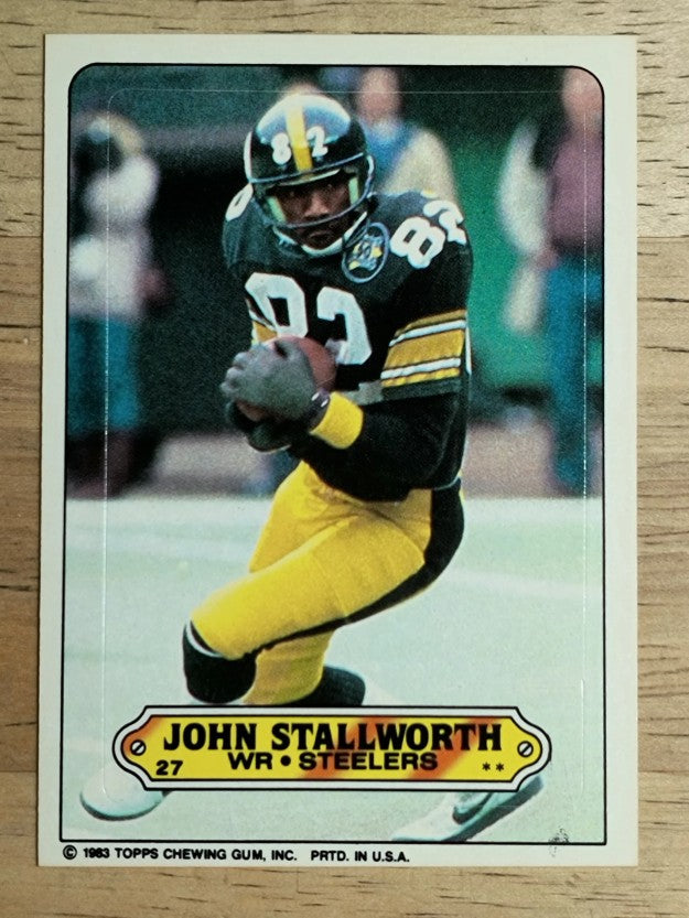 1983 Topps Sticker Inserts #27 John Stallworth
