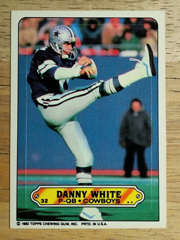 1983 Topps Sticker Inserts #32 Danny White
