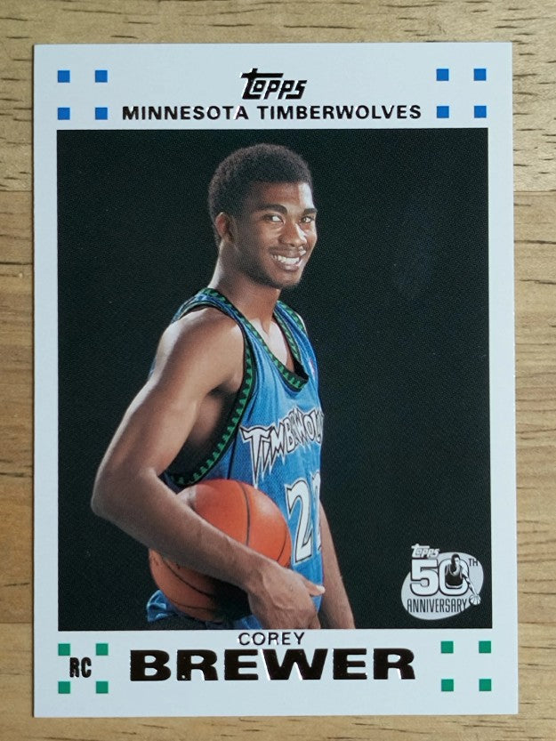 2007-08 Topps Rookie Set #7 Corey Brewer