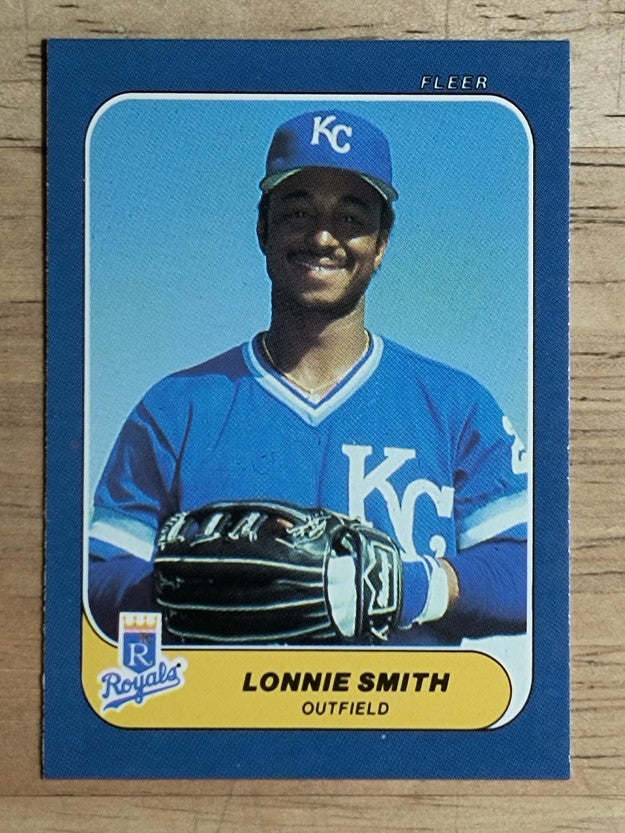 1986 Fleer Mini #4 Lonnie Smith