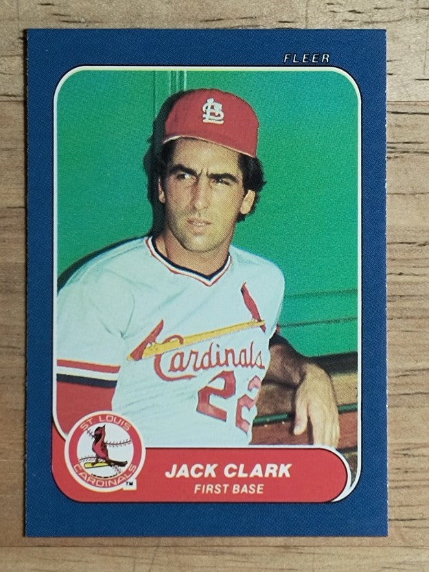 1986 Fleer Mini #6 Jack Clark