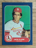1986 Fleer Mini #6 Jack Clark