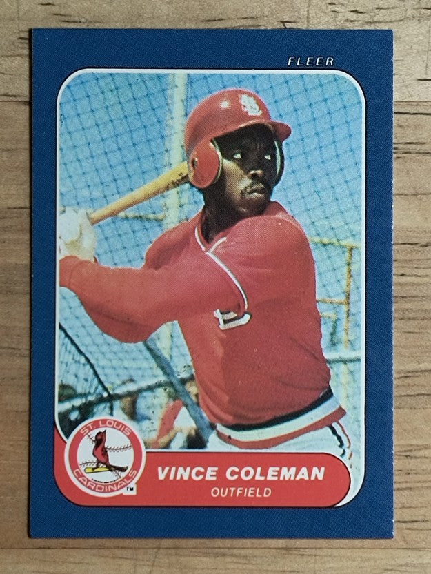 1986 Fleer Mini #7 Vince Coleman