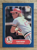 1986 Fleer Mini #8 Tom Herr