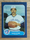 1986 Fleer Mini #16 Dave Stieb