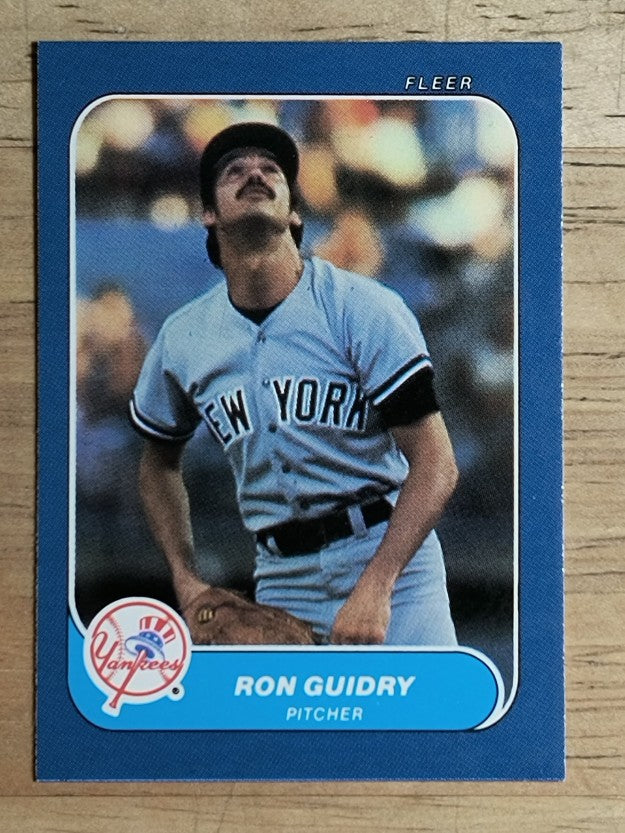 1986 Fleer Mini #22 Ron Guidry