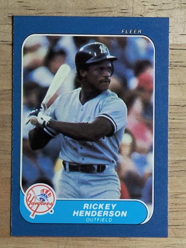 1986 Fleer Mini #23 Rickey Henderson