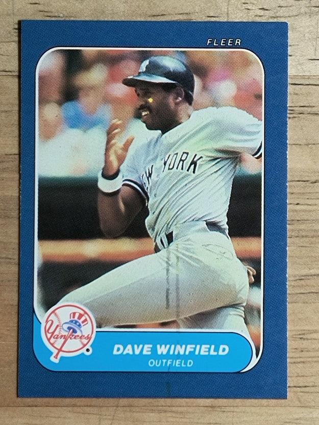 1986 Fleer Mini #26 Dave Winfield
