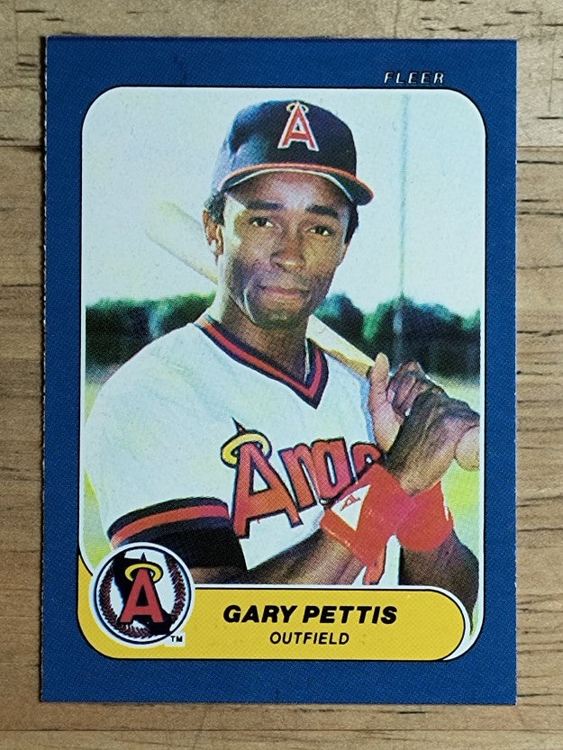 1986 Fleer Mini #33 Gary Pettis