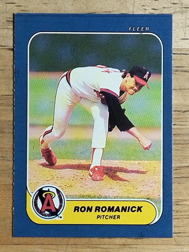 1986 Fleer Mini #34 Ron Romanick
