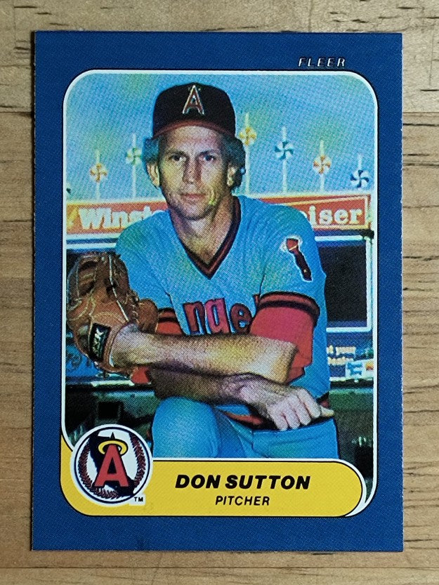 1986 Fleer Mini #35 Don Sutton