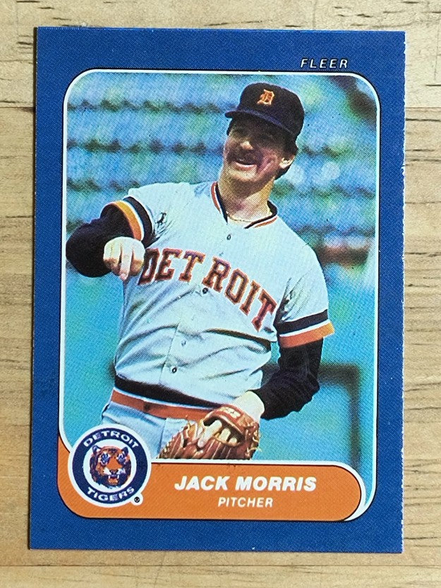 1986 Fleer Mini #48 Jack Morris