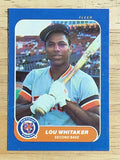 1986 Fleer Mini #51 Lou Whitaker