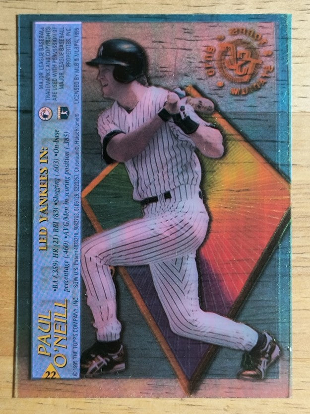 1995 Stadium Club Clear Cut #CC22 Paul O'Neill