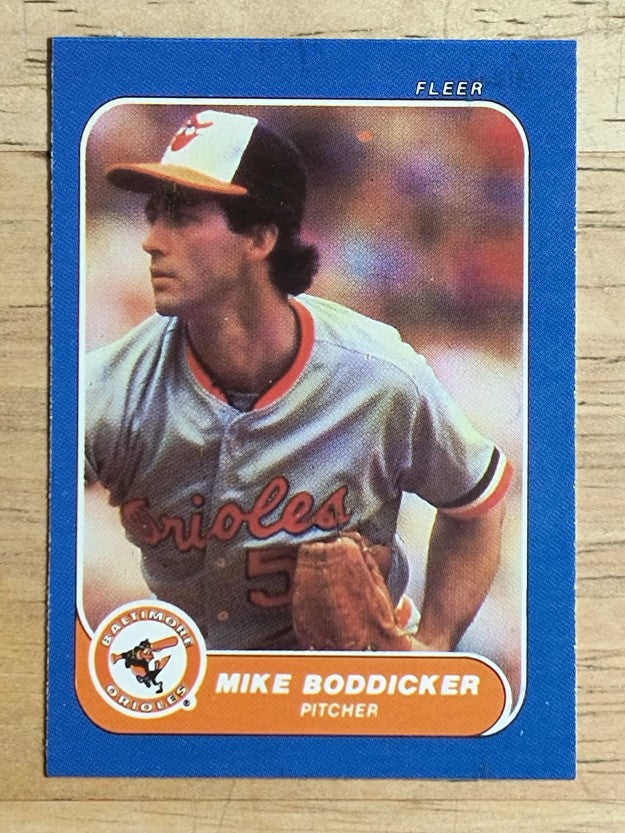1986 Fleer Mini #57 Mike Boddicker