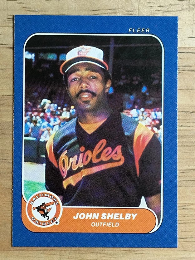 1986 Fleer Mini #60 John Shelby