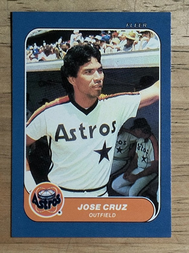 1986 Fleer Mini #62 Jose Cruz