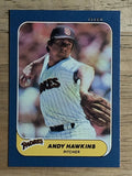 1986 Fleer Mini #70 Andy Hawkins