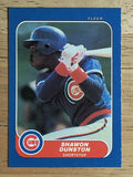 1986 Fleer Mini #77 Shawon Dunston