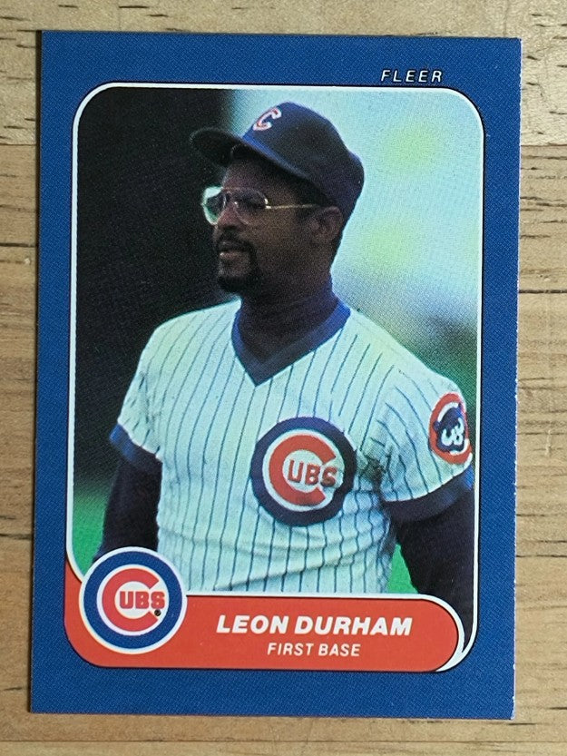 1986 Fleer Mini #78 Leon Durham