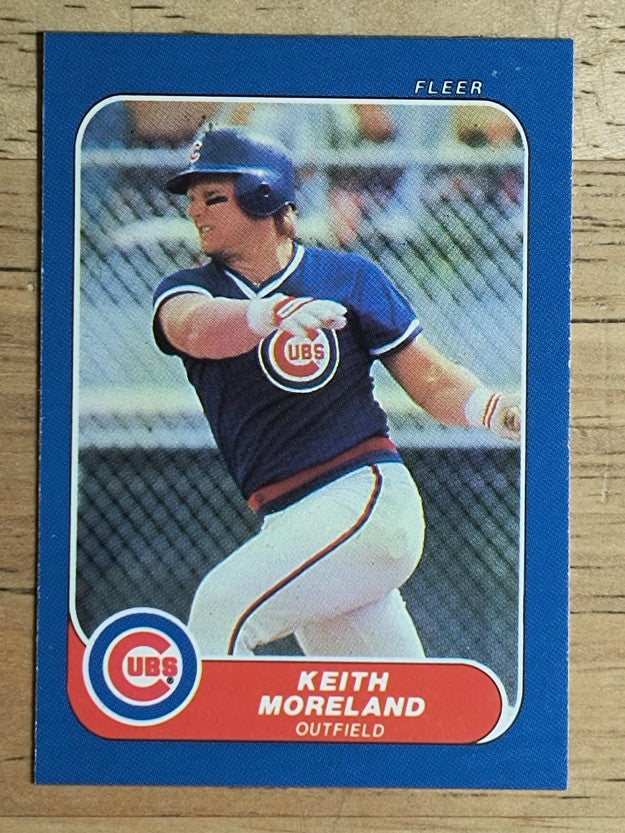 1986 Fleer Mini #79 Keith Moreland