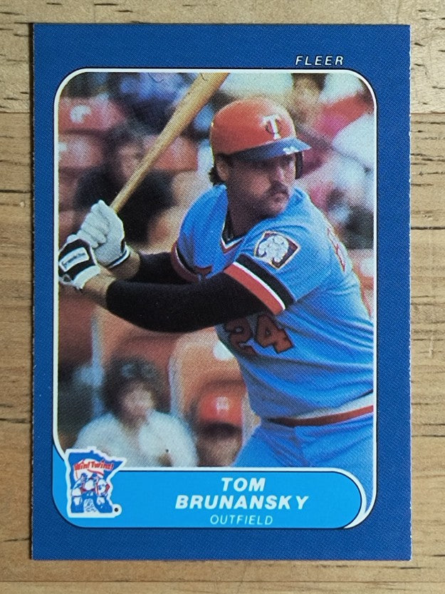 1986 Fleer Mini #83 Tom Brunansky