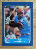 1986 Fleer Mini #83 Tom Brunansky