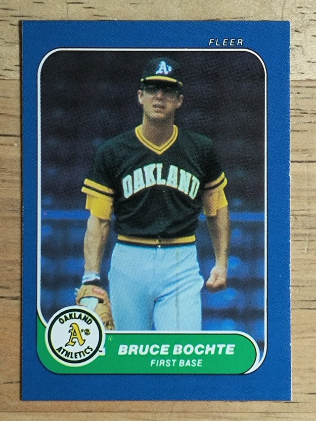 1986 Fleer Mini #86 Bruce Bochte
