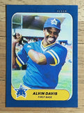 1986 Fleer Mini #97 Alvin Davis