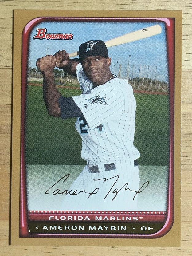 2008 Bowman Gold #9 Cameron Maybin