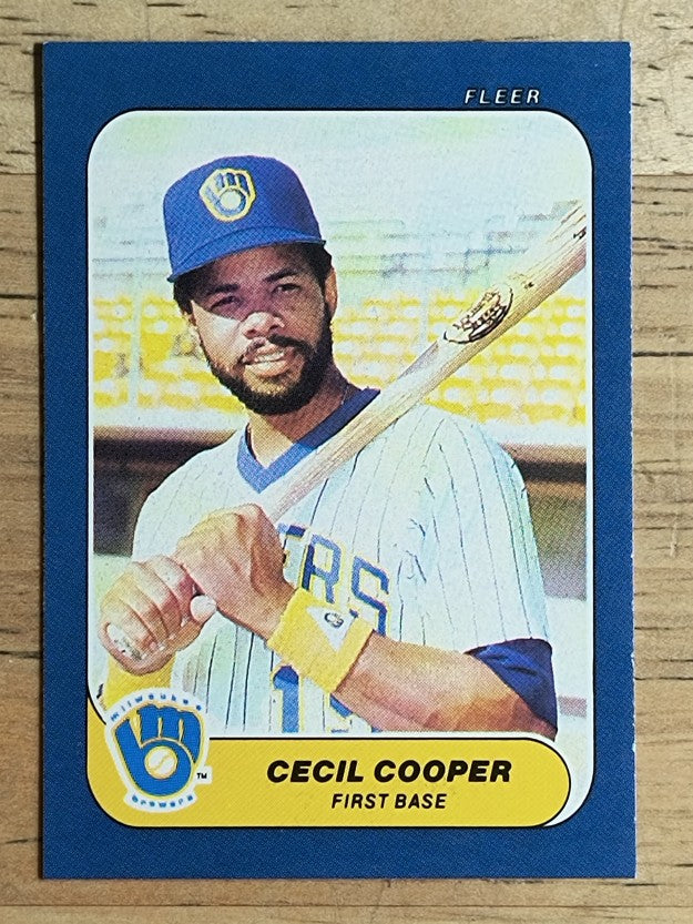 1986 Fleer Mini #100 Cecil Cooper