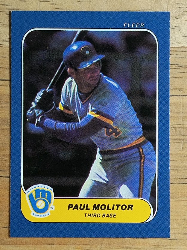 1986 Fleer Mini #101 Paul Molitor