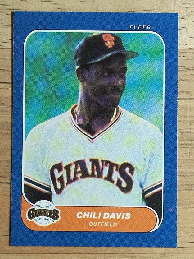 1986 Fleer Mini #109 Chili Davis