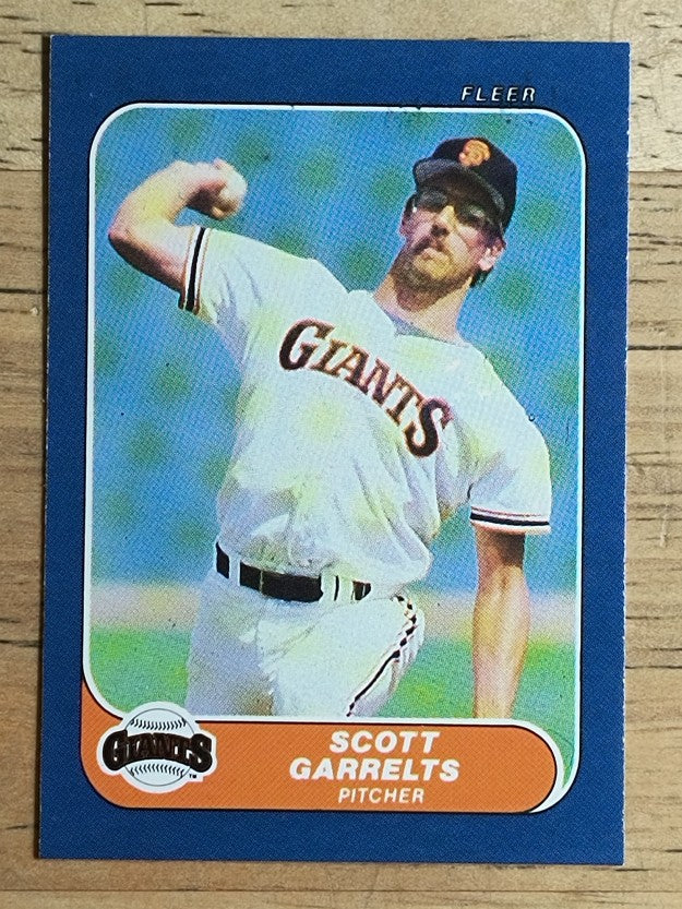 1986 Fleer Mini #110 Scott Garrelts