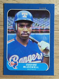 1986 Fleer Mini #111 Oddibe McDowell