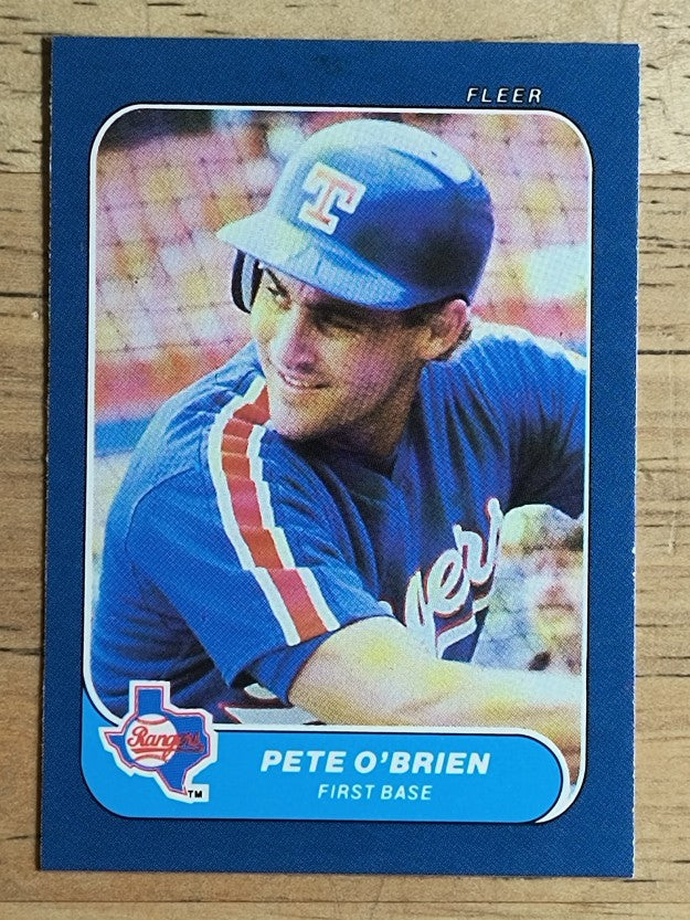 1986 Fleer Mini #112 Pete O'Brien