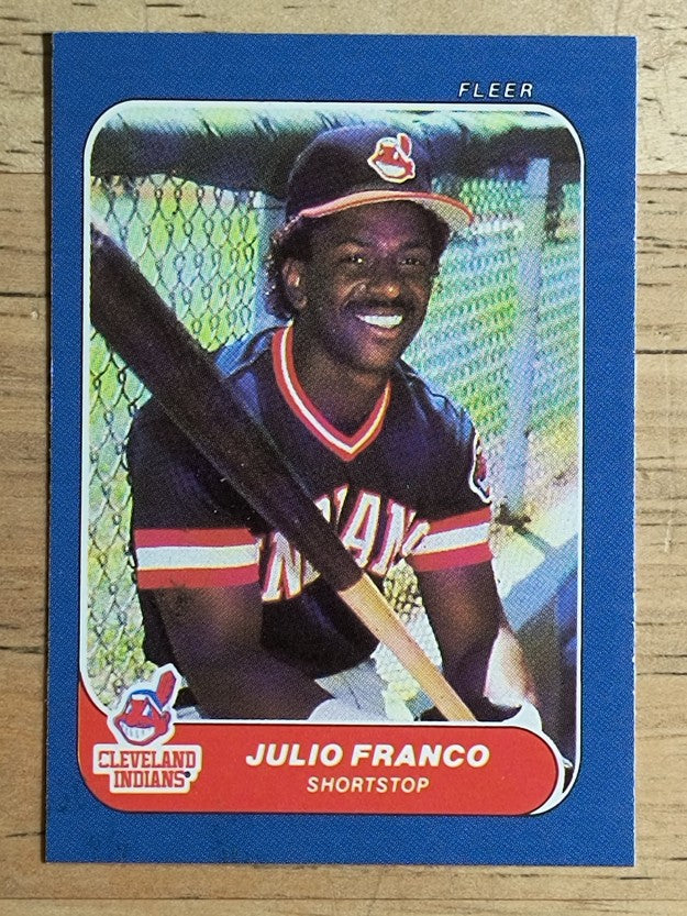 1986 Fleer Mini #115 Julio Franco