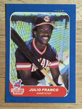 1986 Fleer Mini #115 Julio Franco