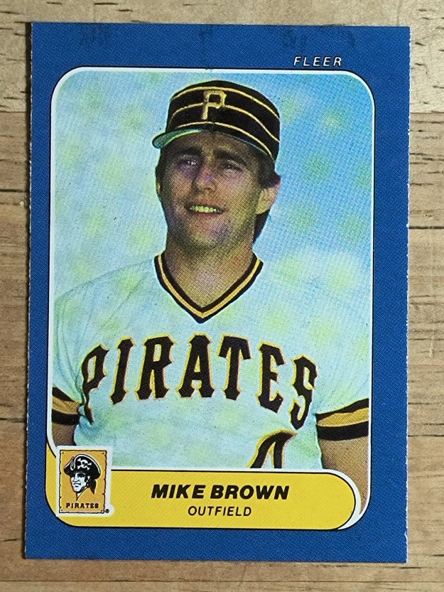 1986 Fleer Mini #117 Mike C. Brown