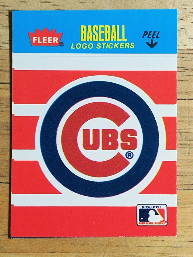1986 Fleer Mini Team Stickers #NNO Chicago Cubs