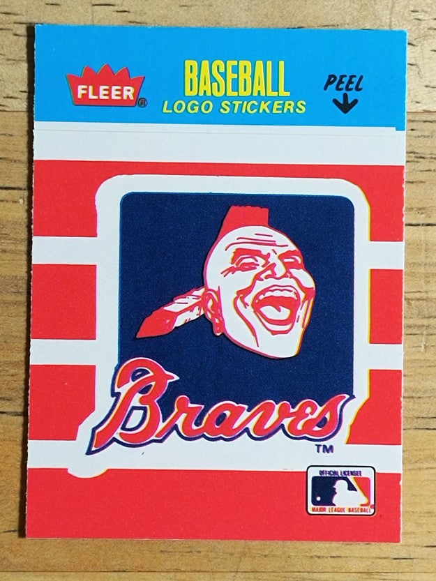 1986 Fleer Mini Team Stickers #NNO Atlanta Braves