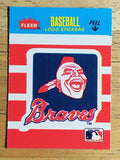 1986 Fleer Mini Team Stickers #NNO Atlanta Braves