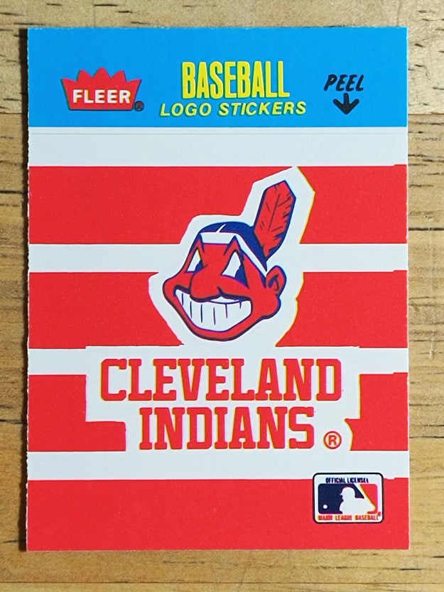 1986 Fleer Mini Team Stickers #NNO Cleveland Indians