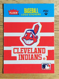 1986 Fleer Mini Team Stickers #NNO Cleveland Indians