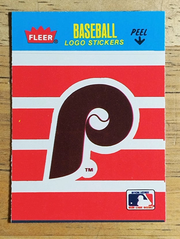 1986 Fleer Mini Team Stickers #NNO Philadelphia Phillies